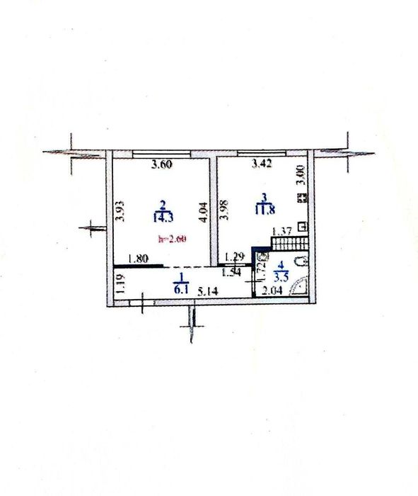 1-комнатная квартира · 36 м²