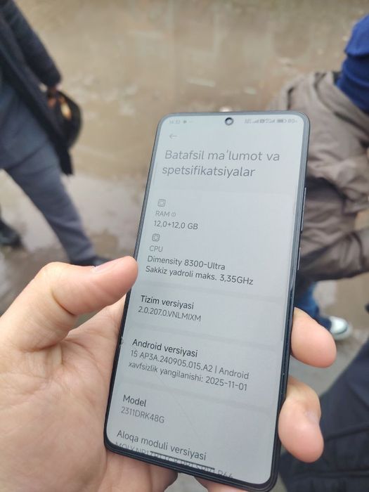 Poco X6 pro 5G xamma joyi yaxwi ishlashiga variantga srochna pul zarur