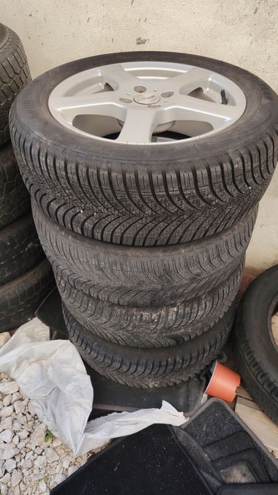 Jante Dacia Sandero Logan 4x100 anvelope mixte 205 55 16