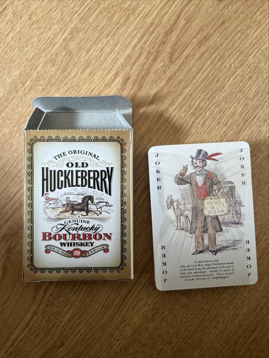 The orginal genuine old huckeberry poker card deck