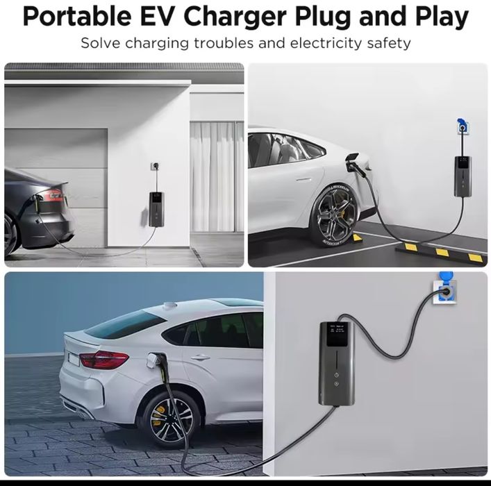 Домашна зарядна станция електрически автомобили 3.5 kW от 6А до  16A с отложен старт