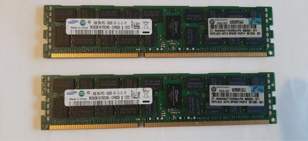 Memori RAM 16GB PC3 - 10600R Server/PC3-10600S/PC2 - 6400S/PC2-5300S