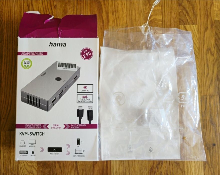 HAMA KVM превключвател Connect2Switch (продуктов код HAMA-200135).