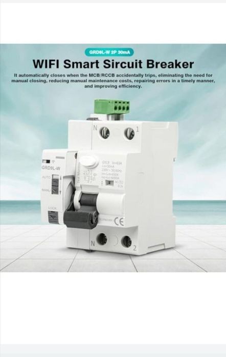 Întrerupator de circuit Wifi inteligent 63A, Wifi 220V 30MA