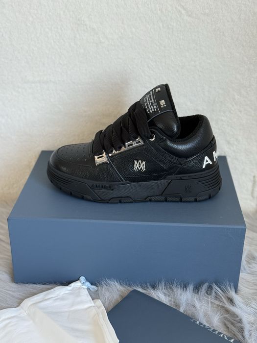 Amiri MA-1 2024 Full Black Leather Silver Full Box [Verificare Colet]