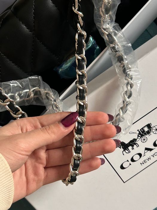 Чанта Coach естествена кожа