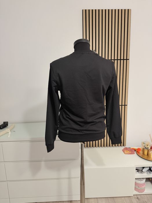 Bluza barbat casual neagra cu eticheta