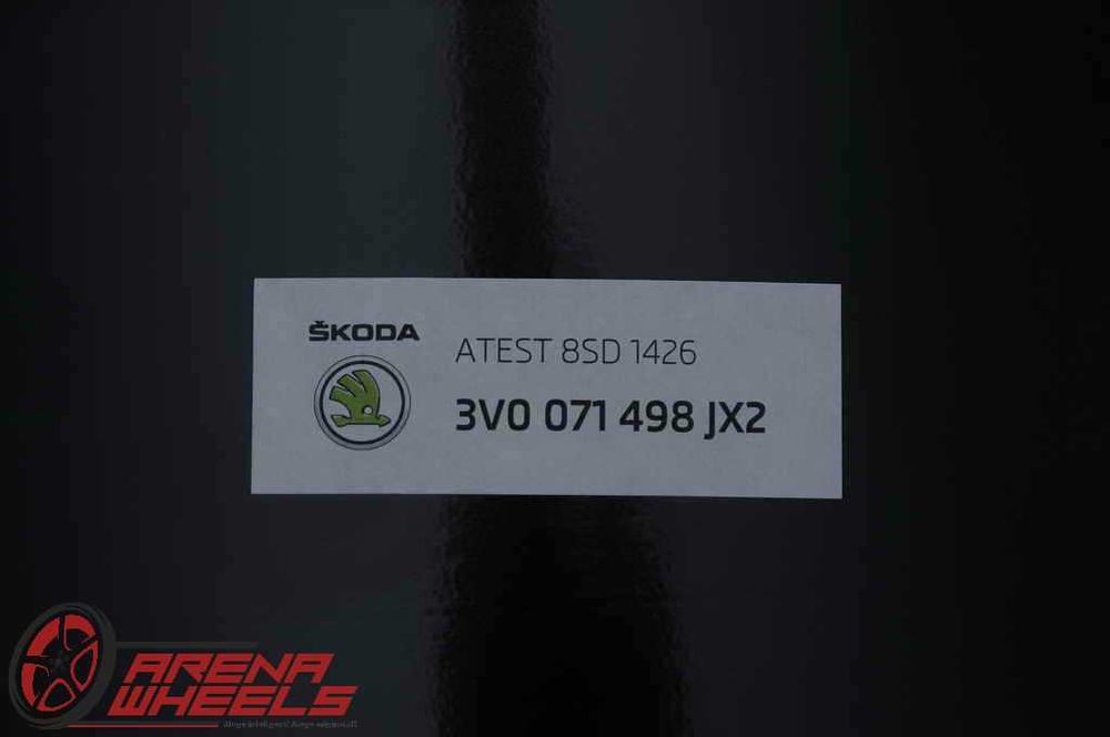 Jante Noi 18 inch Originale Skoda Superb 3V Negru Diamond Cut