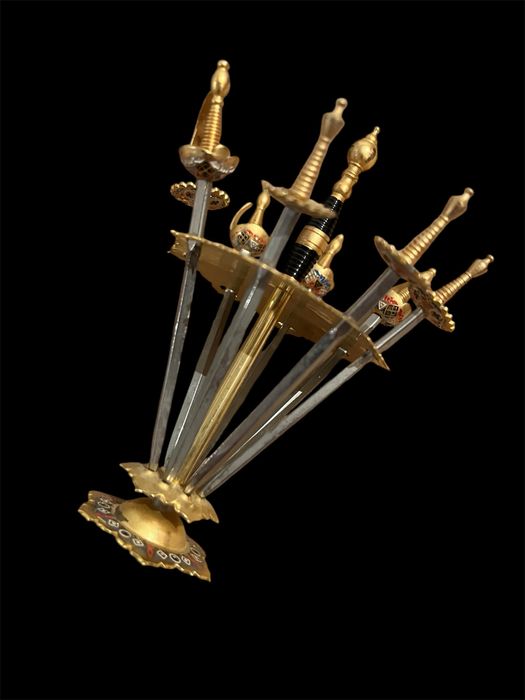 Оригинални и красиви метални коктейлни клечки Винтидж