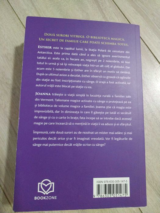 De vanzare cartea Vrajile se scriu cu sange scrisa de Emma Torzs