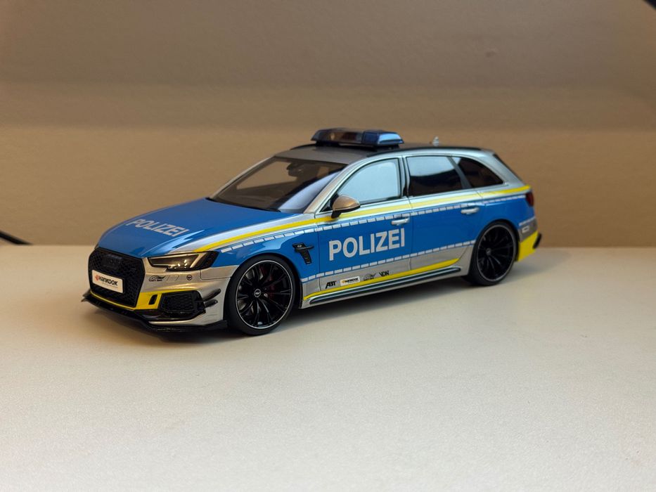 Macheta Audi ABT RS4-R Polizei 1:18 GT Spirit GT817