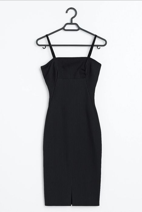 Rochie neagră office elegantă, realizată pe comandă, nepurtată