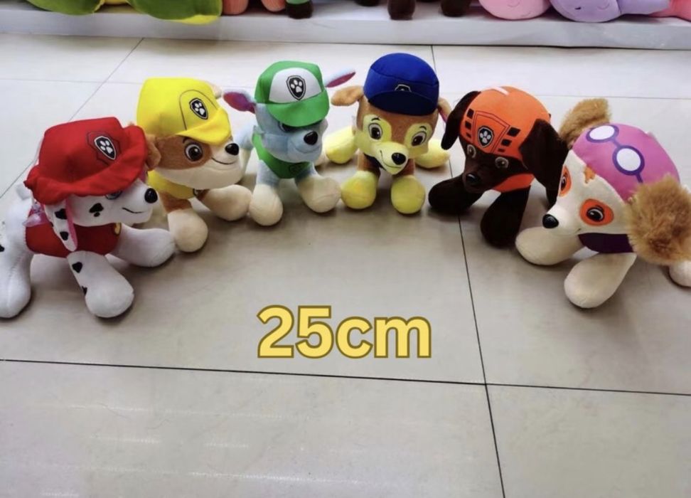 Плюшена играчка Пес Патрул "Стъклени очи" Скай,Чейс,Маршал,Рабъл и др