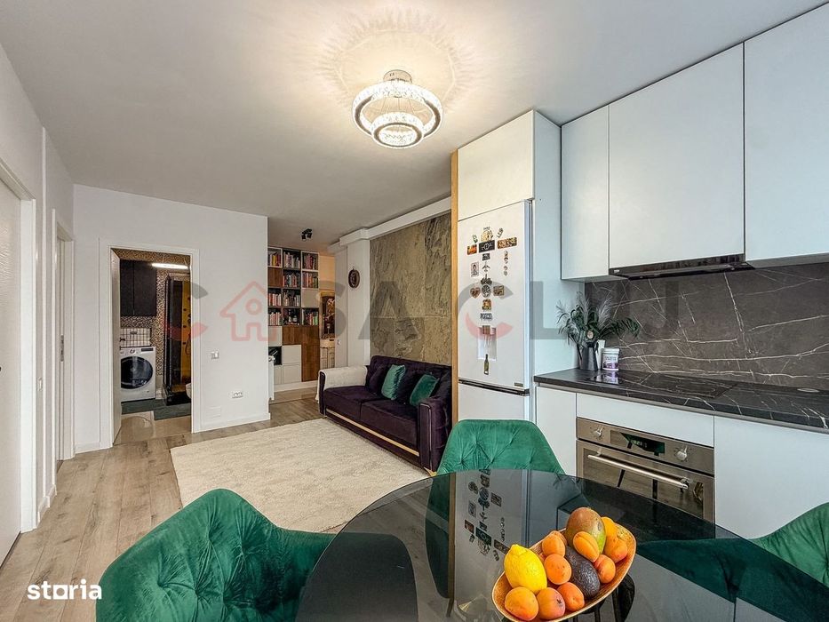 Apartament cu 2 dormitoare + living cu bucatarie open space
