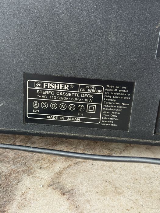 Fisher deck stereo dublu casetofon