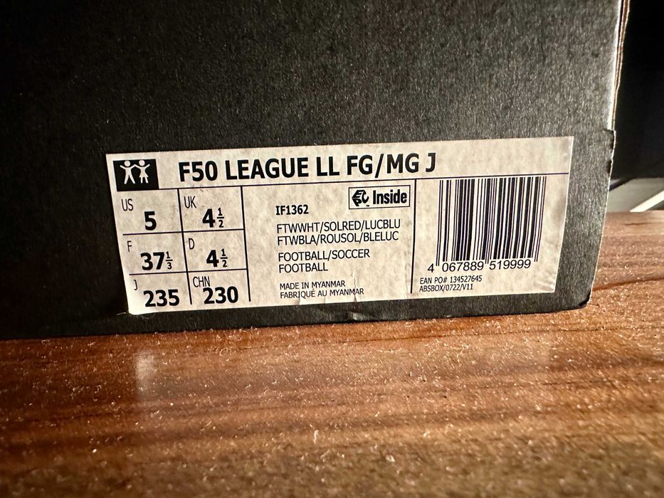Ghete fotbal copii Adidas F50 League noi, eticheta, cutie întreagă‼️