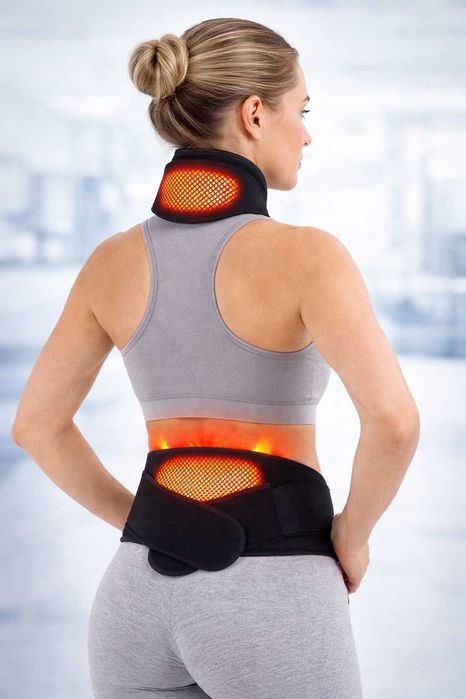 Комплект турмалинова яка и колан за облекчаване на болки в шия и кръст