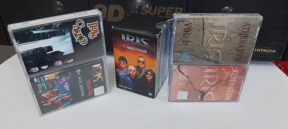 Casete audio cu muzica românească . Phoenix, I.R.I.S.,  Laurențiu Cazan,  Școala Vedetelor, etc .muzica buna , de colectie