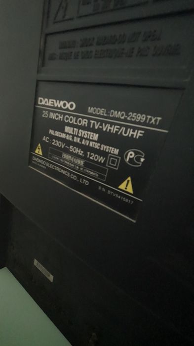 Комплект Телевизор Daewoo 25 inch+DVD/CD караоке