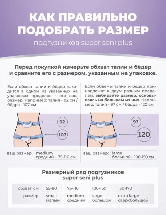 Памперсы для взрослых.