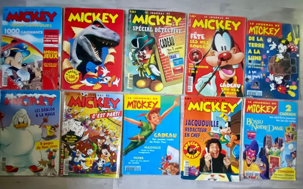 Lot Benzi desenate limba franceza Mickey Mouse