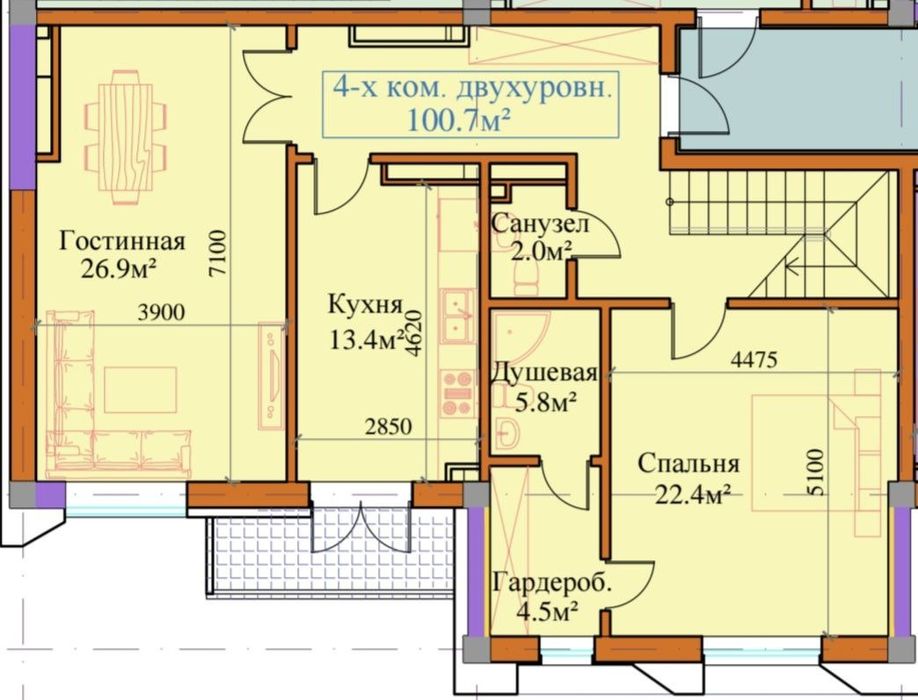 ЖК Mirabad City 4-х комнатная 173м2 ‼️ Посольство России