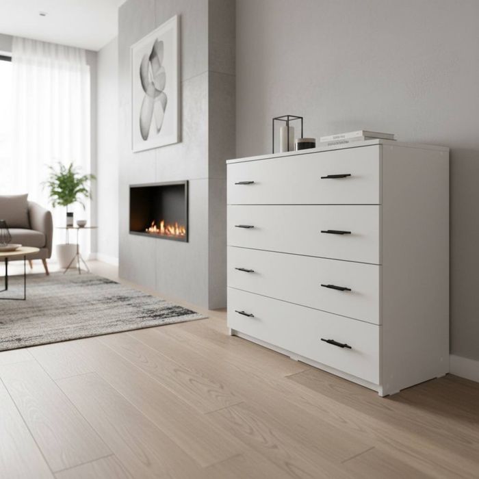 Комод белый лдсп 90х40х85