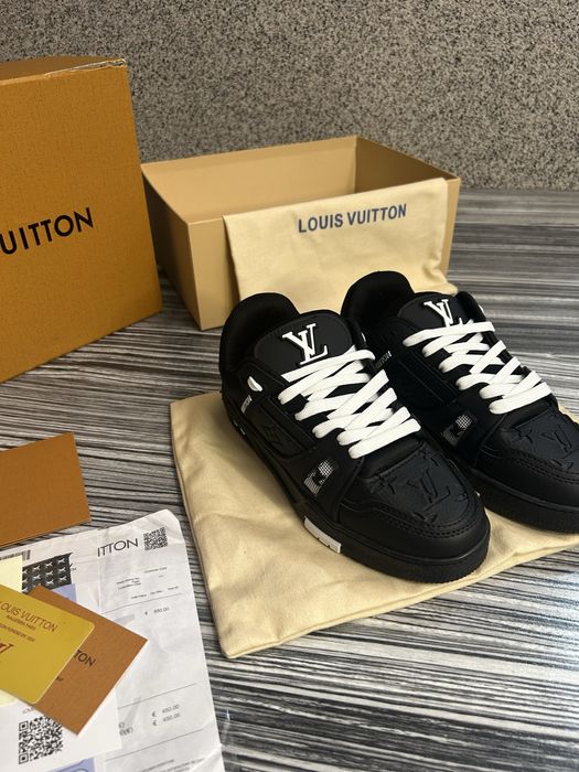 Louis Vuitton Trainer full black / noi in cutie premium luxury 40