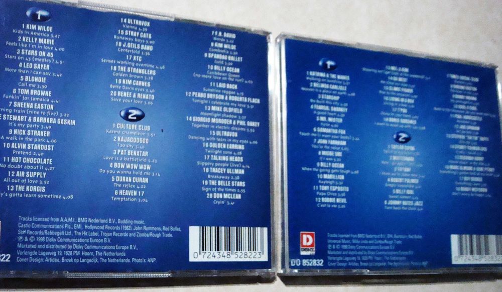 Два двойни CD с хитове от 1980-1989 г