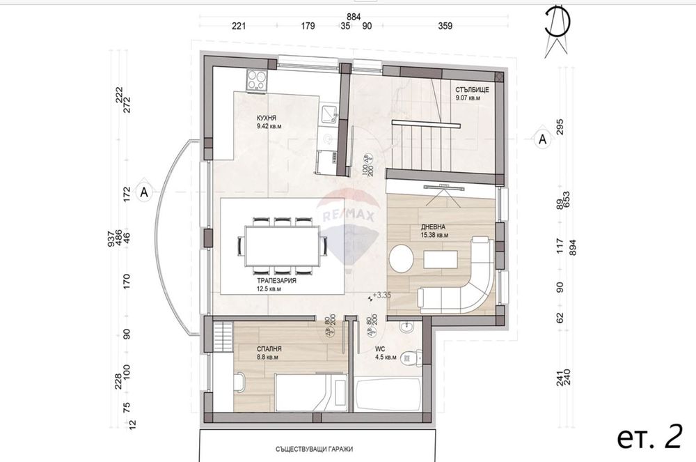 Новый самостоятельный дом с тремя спальнями и гаражом на удобной лока