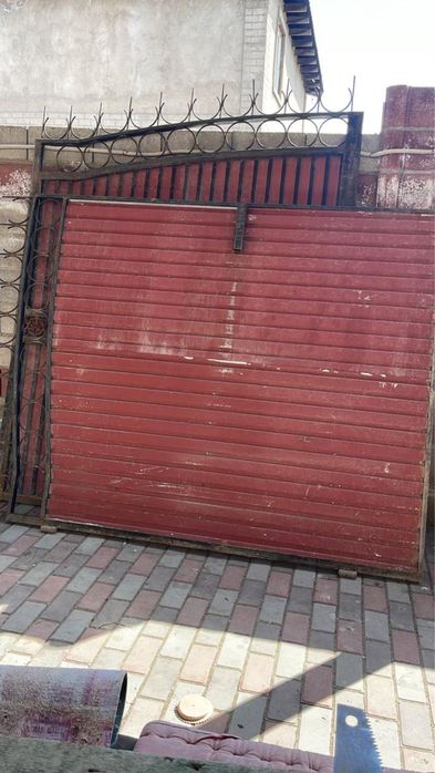 Ворота с калиткой б/у.