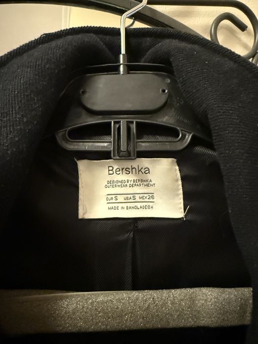 Дамско черно палто