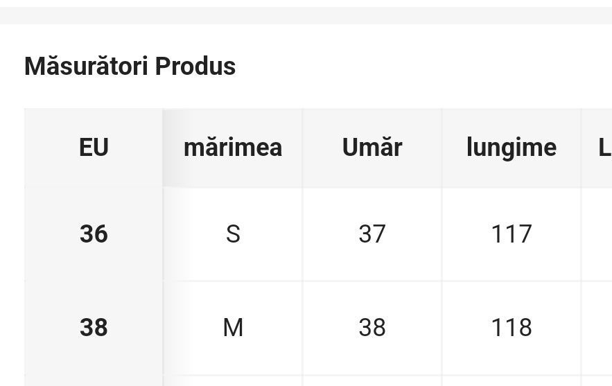 Cămașa cu tul, mărimea M