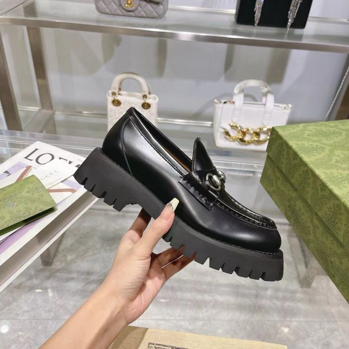 Reducere!! Gucci Monolith leather loafers / top quality -37