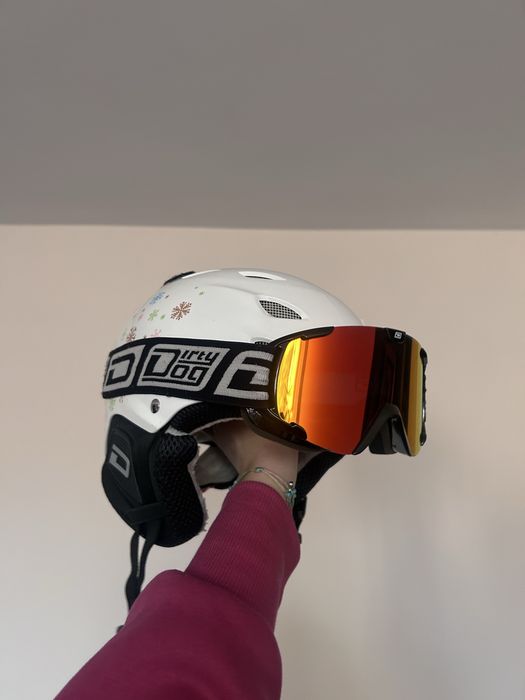 Set costum ski Spider+ghete Salomon+clapari+casca cu ochelari+manusi