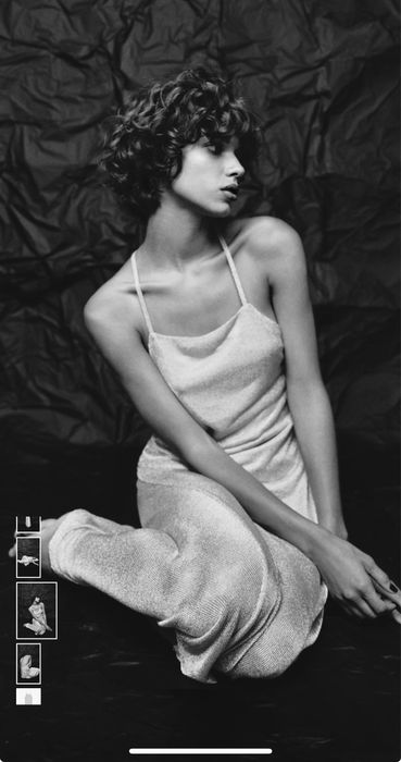 Сребриста рокля ZARA