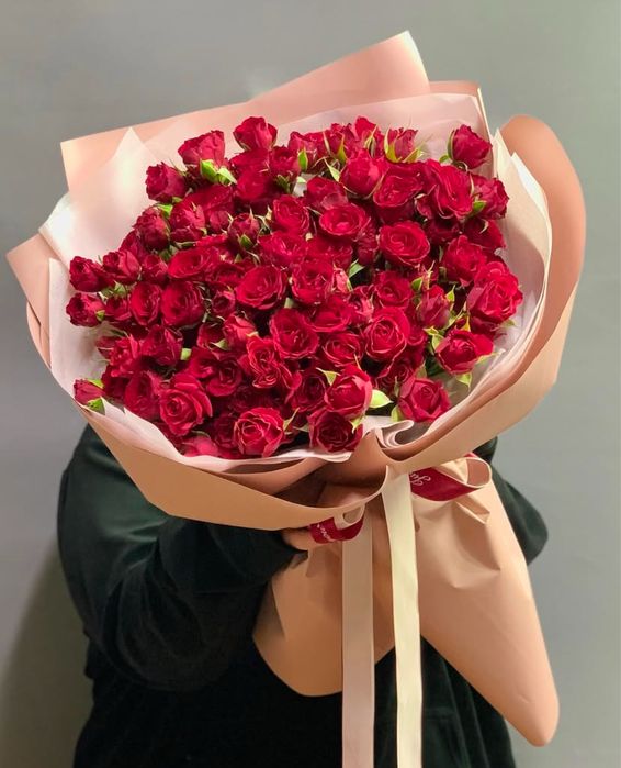 Пионы, Розы, тюльпаны, кустовые розы