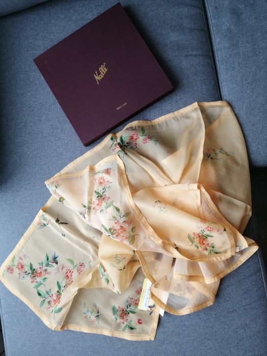 Шал копринен индийски