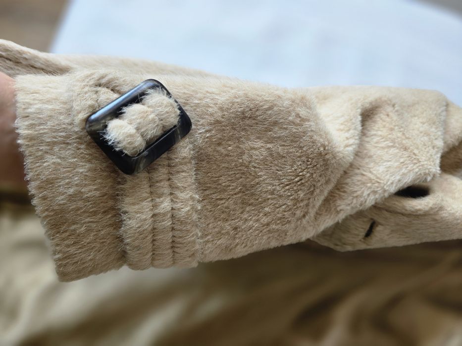 Palton scurt din lana de lama naturala marime S