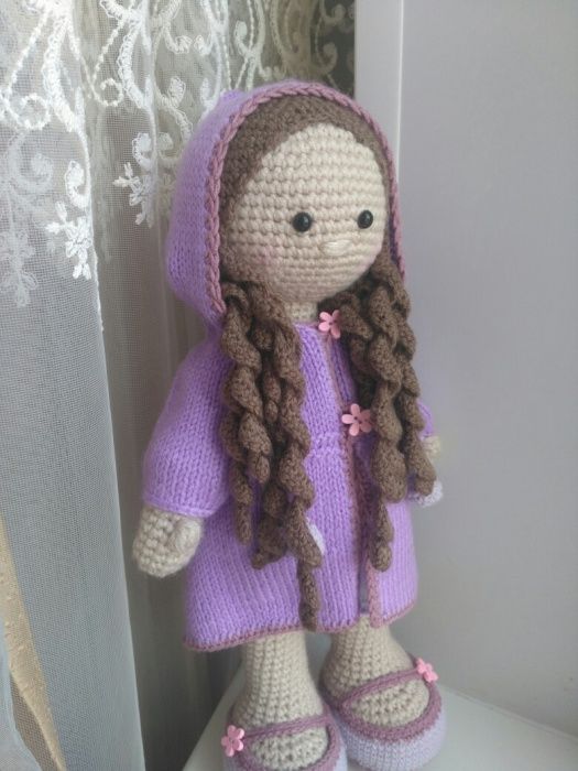 Вязаная "Лавандовая" куколка