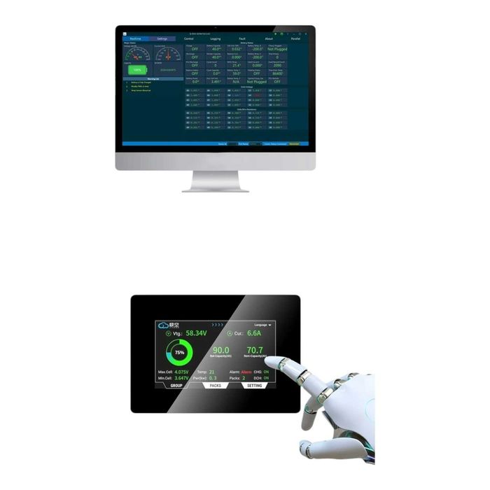 Display BMS Jikong 4.3 inch V19, compatibil 8S/16S, LiFePO4