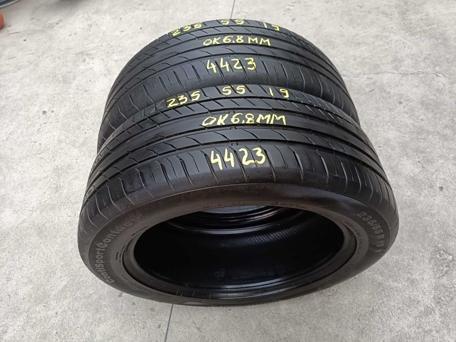 Doua anvelope vara 235 55 19 continental sportcontact 5 profil 6,8 mm dot 4423