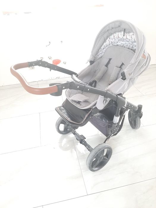 Бебешка количка Lorelli Rimini 2 в 1 ,цвят сив