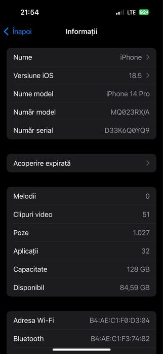 iPhone 14 Pro White/Silver