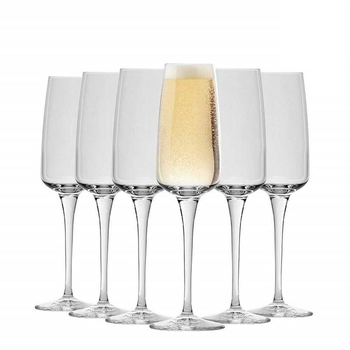 Set 6 pahare Bormioli Aurum sampanie, 230 ml, sticla cristalina