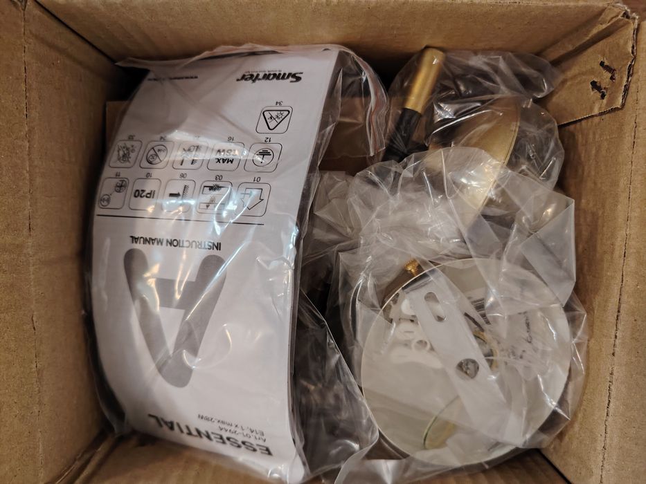 Set 2 aplice perete elegante abajur sticlă