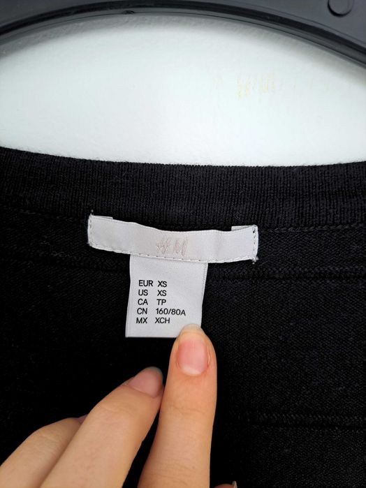 Черна вталена рокля H&M