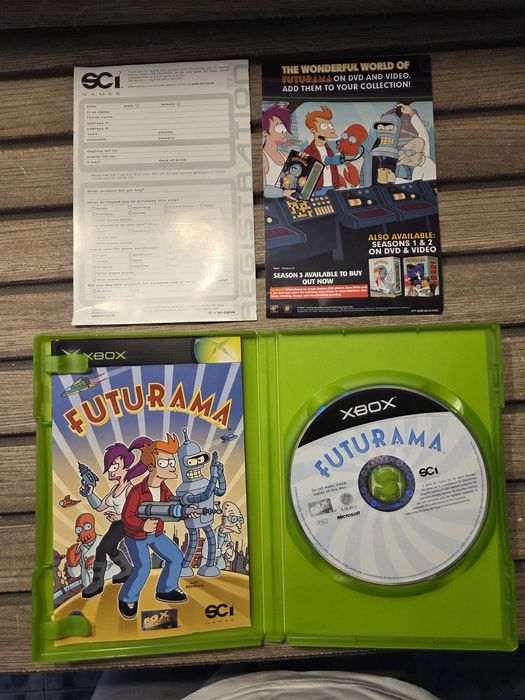 Futurama Xbox Original PAL CIB Complet | Manual + Insert | Colecție Retro