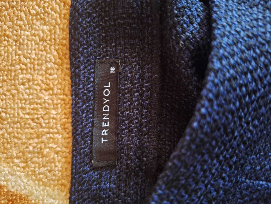 Къса синя пола - Trendyol