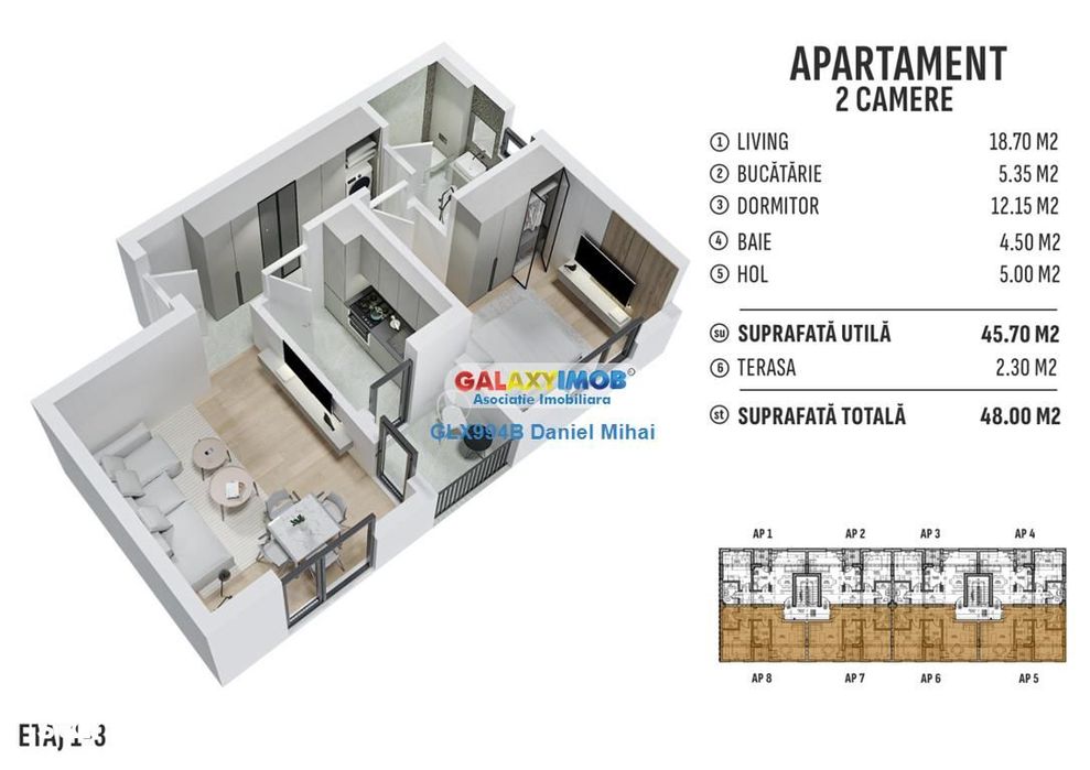 Apartament – Bragadiru, Cartierul Latin - Vedere 4
